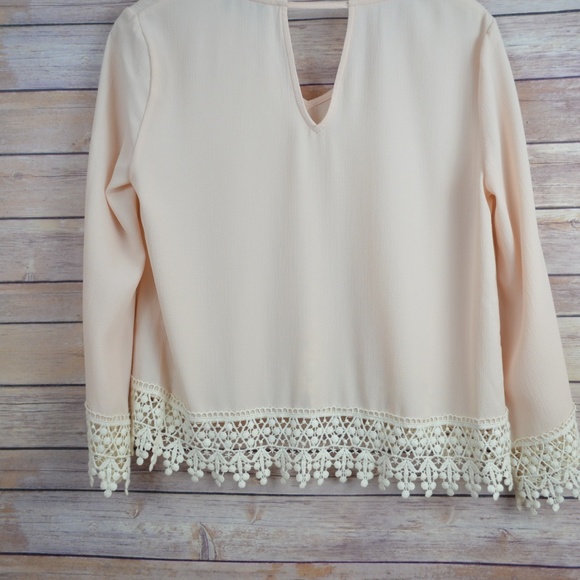 ASTR Lace Trimmed Top - Picture 2 of 4